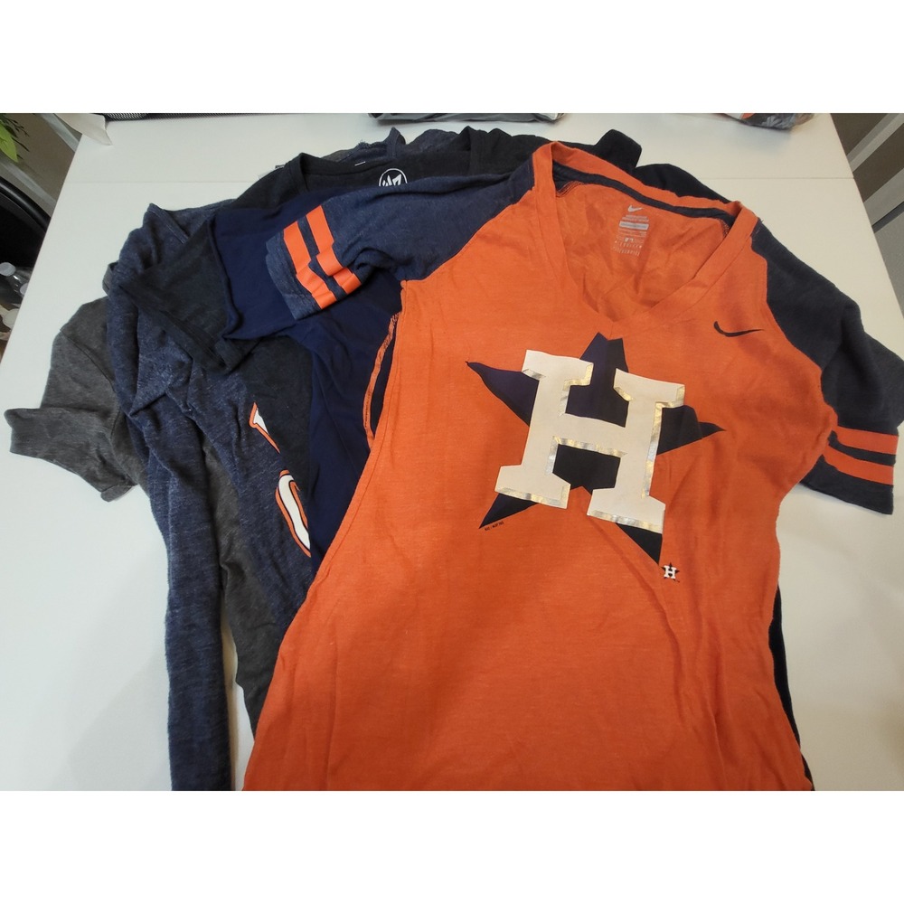 Houston Astros Womens Small Shirt Lot 5pc Nike 47 Brand World Series Champions